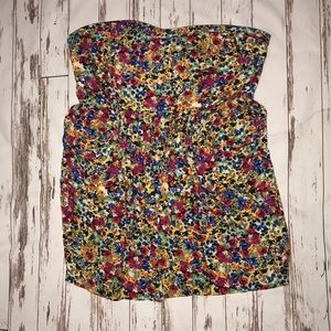 Floral Strapless Dress